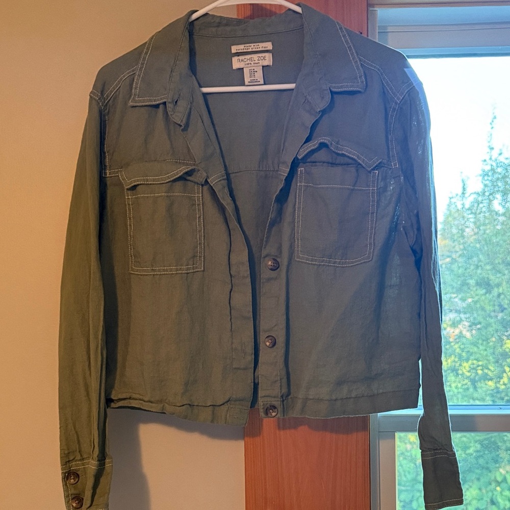 Rachel Zoe Olive Utility Jacket